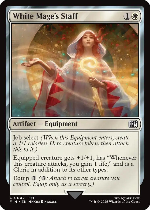 Image for White Mage's Staff (42) (Foil) (FINAL FANTASY) - Magic: The Gathering