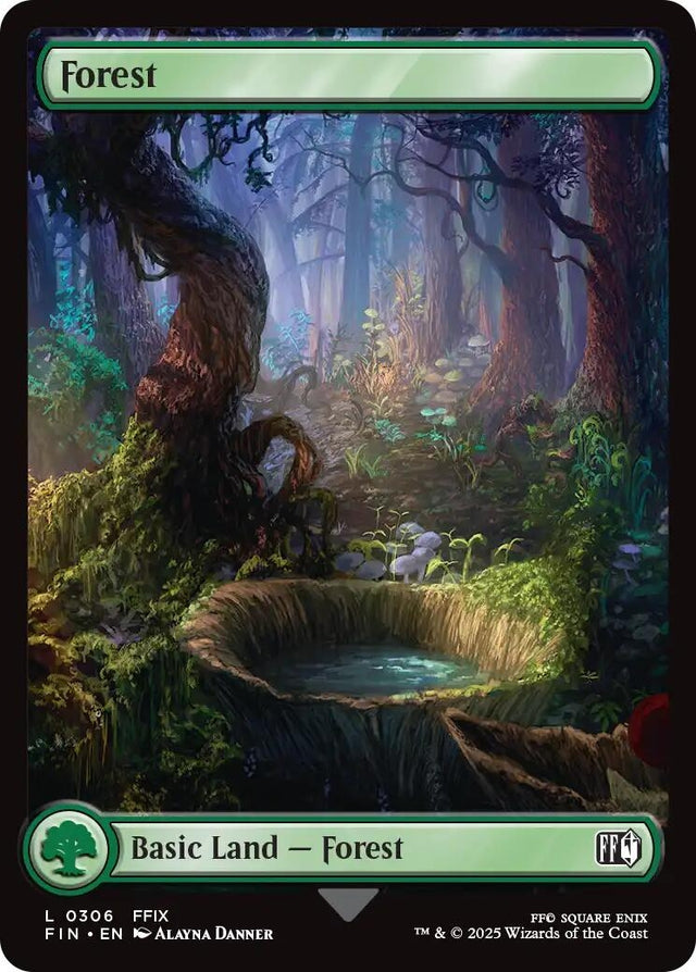 Image for Japanese Magic: The Gathering - Forest (0306) (306) (Foil) (FINAL FANTASY) - Magic: The Gathering
