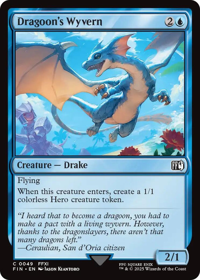 Image for Japanese Magic: The Gathering - Dragoon's Wyvern (49) (FINAL FANTASY) - Magic: The Gathering