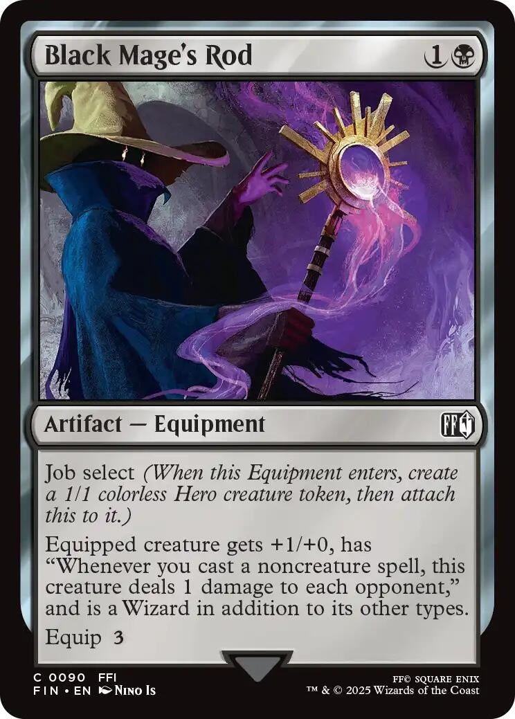 Black Mage's Rod (90) (Foil) (FINAL FANTASY)