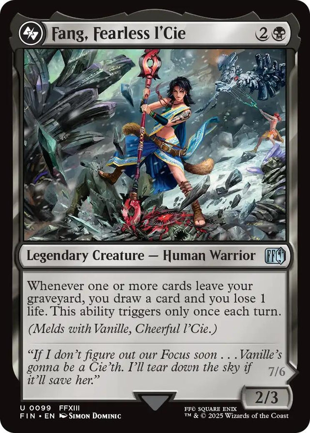 Image for Japanese Magic: The Gathering - Fang, Fearless l'Cie (99) (Foil) (FINAL FANTASY) - Magic: The Gathering