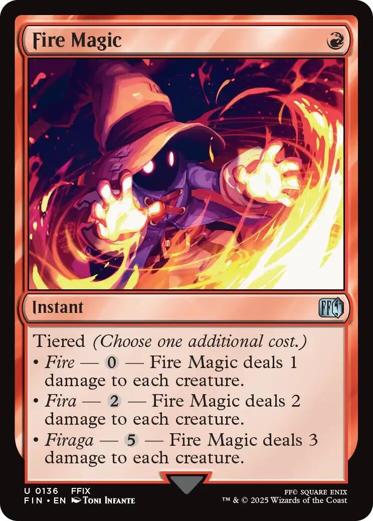Image for Fire Magic (136) (Foil) (FINAL FANTASY) - Magic: The Gathering