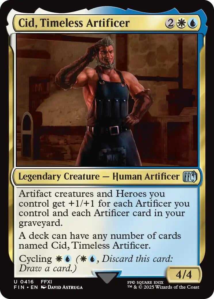Image for Cid, Timeless Artificer (0416) (416) (Foil) (FINAL FANTASY) - Magic: The Gathering