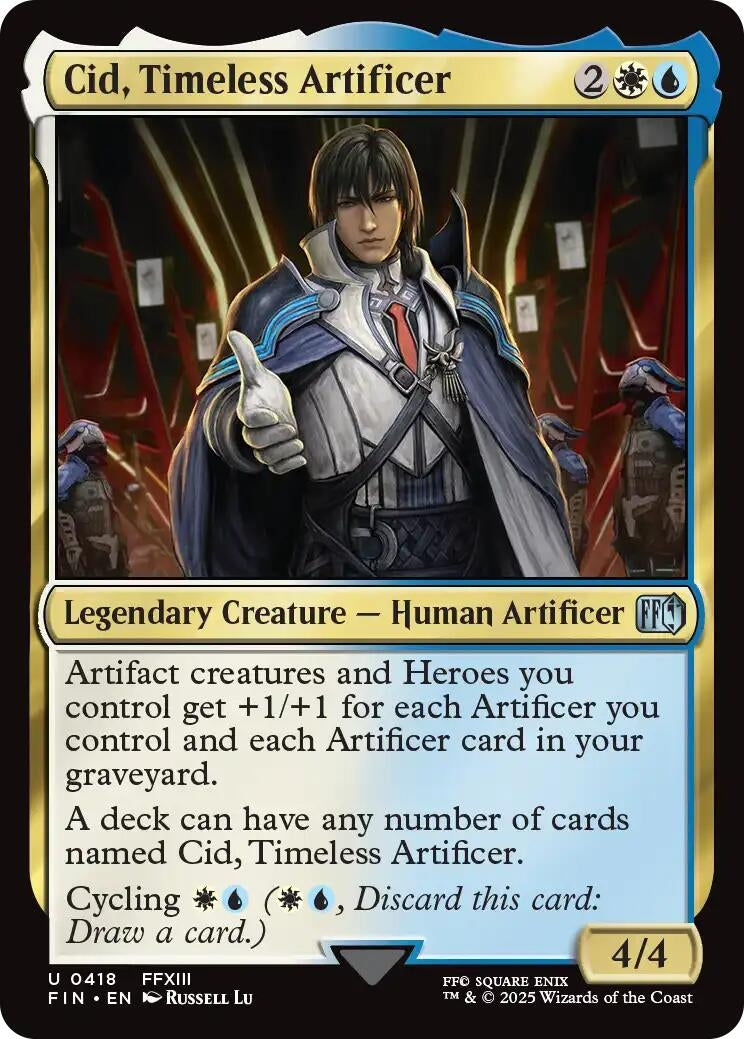 Image for Cid, Timeless Artificer (0418) (418) (FINAL FANTASY) - Magic: The Gathering