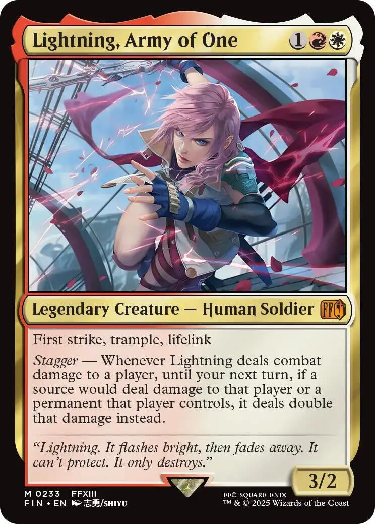 Image for Lightning, Army of One (233) (FINAL FANTASY) - Magic: The Gathering