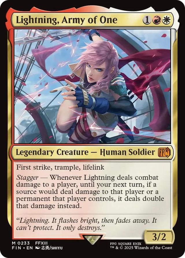 Image for Lightning, Army of One (233) (FINAL FANTASY) - Magic: The Gathering