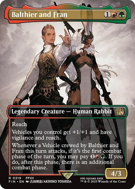 Image for Balthier and Fran (0319) (Borderless) (319) (Foil) (FINAL FANTASY) - Magic: The Gathering