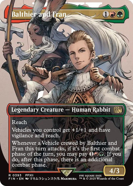 Image for Balthier and Fran (0393) (Borderless) (393) (FINAL FANTASY) - Magic: The Gathering