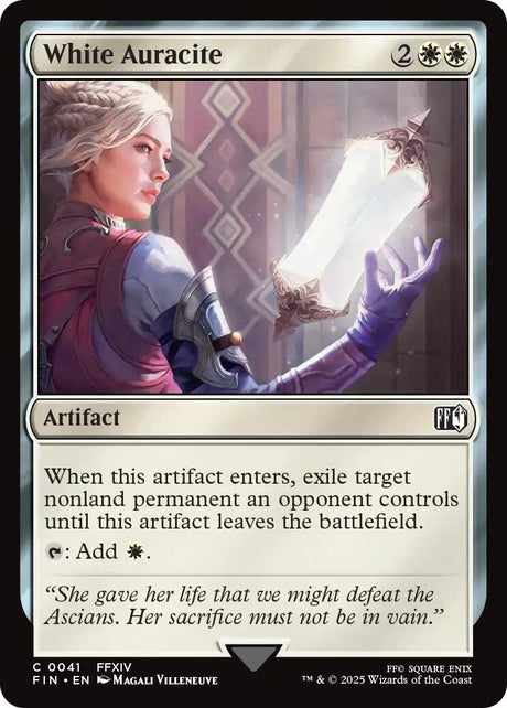 Image for White Auracite (41) (Foil) (FINAL FANTASY) - Magic: The Gathering