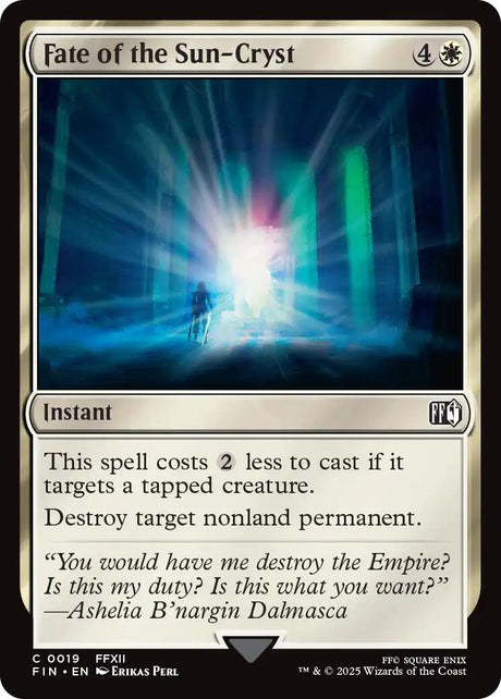 Image for Japanese Magic: The Gathering - Fate of the Sun-Cryst (19) (Foil) (FINAL FANTASY) - Magic: The Gathering