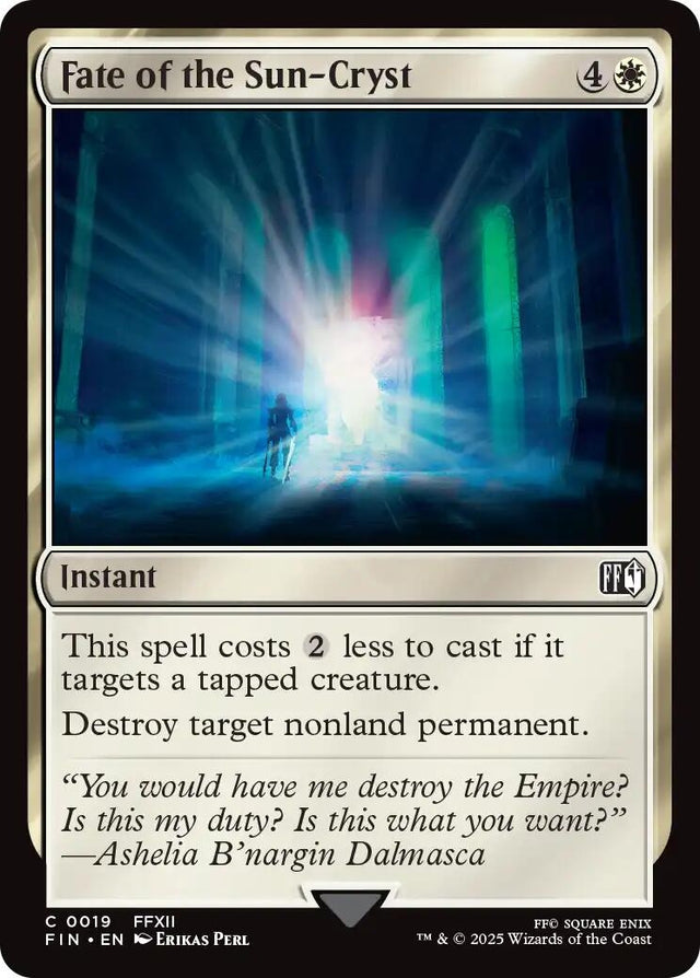 Image for Japanese Magic: The Gathering - Fate of the Sun-Cryst (19) (Foil) (FINAL FANTASY) - Magic: The Gathering