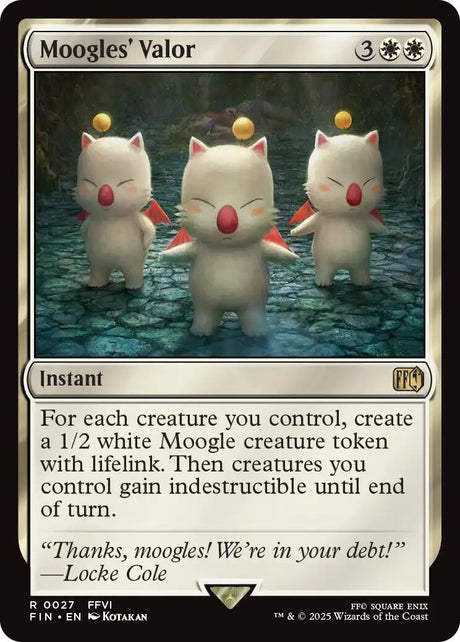 Image for Moogles' Valor (27) (FINAL FANTASY) - Magic: The Gathering
