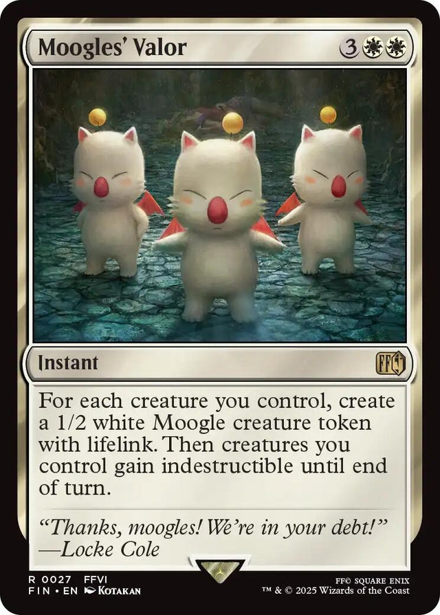 Image for Moogles' Valor (27) (FINAL FANTASY) - Magic: The Gathering