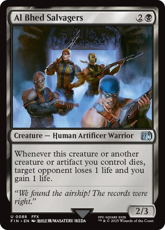 Image for Al Bhed Salvagers (88) (Foil) (FINAL FANTASY) - Magic: The Gathering