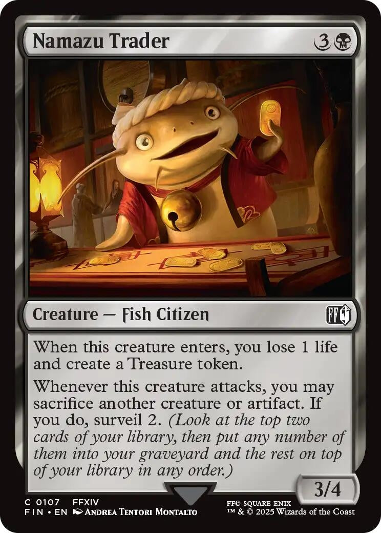 Image for Japanese Magic: The Gathering - Namazu Trader (107) (FINAL FANTASY) - Magic: The Gathering