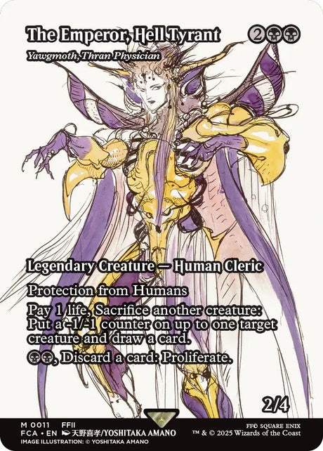 The Emperor, Hell Tyrant - Yawgmoth, Thran Physician (Showcase) (11) (FINAL FANTASY: Through the Ages)