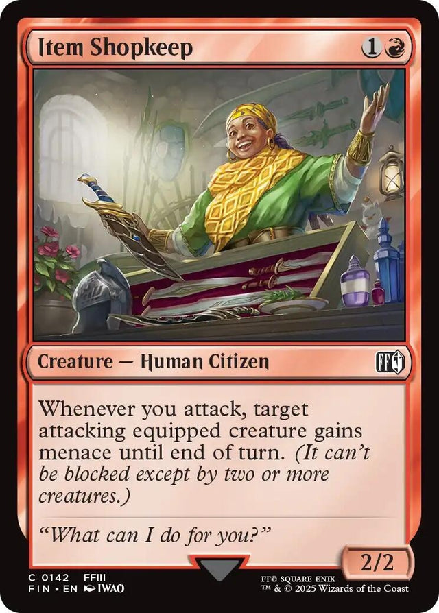 Image for Japanese Magic: The Gathering - Item Shopkeep (142) (Foil) (FINAL FANTASY) - Magic: The Gathering