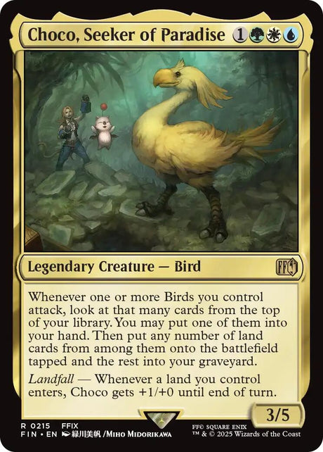 Image for Choco, Seeker of Paradise (215) (FINAL FANTASY) - Magic: The Gathering