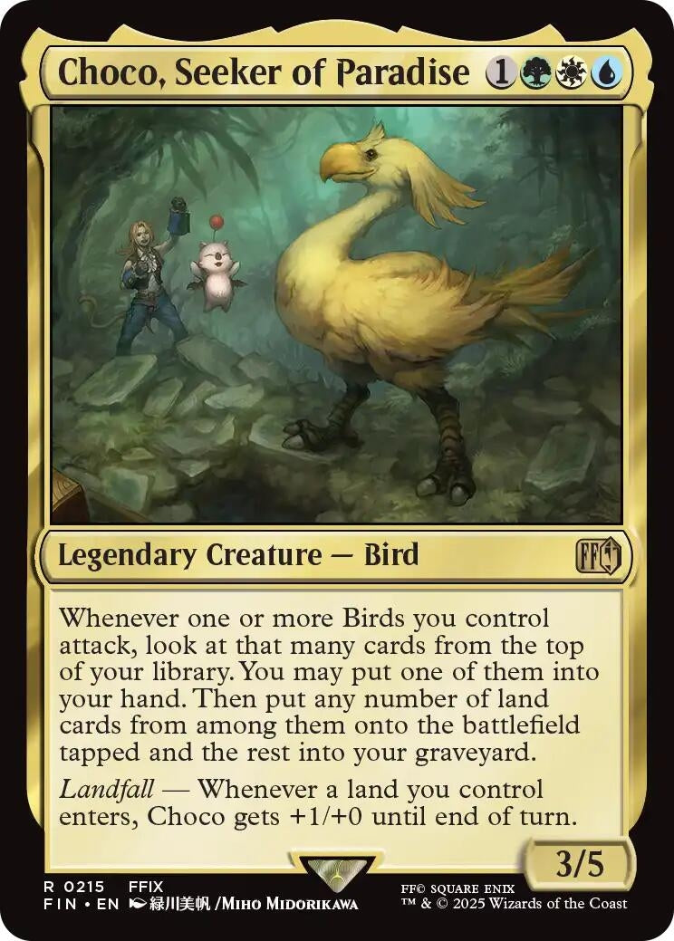 Image for Choco, Seeker of Paradise (215) (Foil) (FINAL FANTASY) - Magic: The Gathering