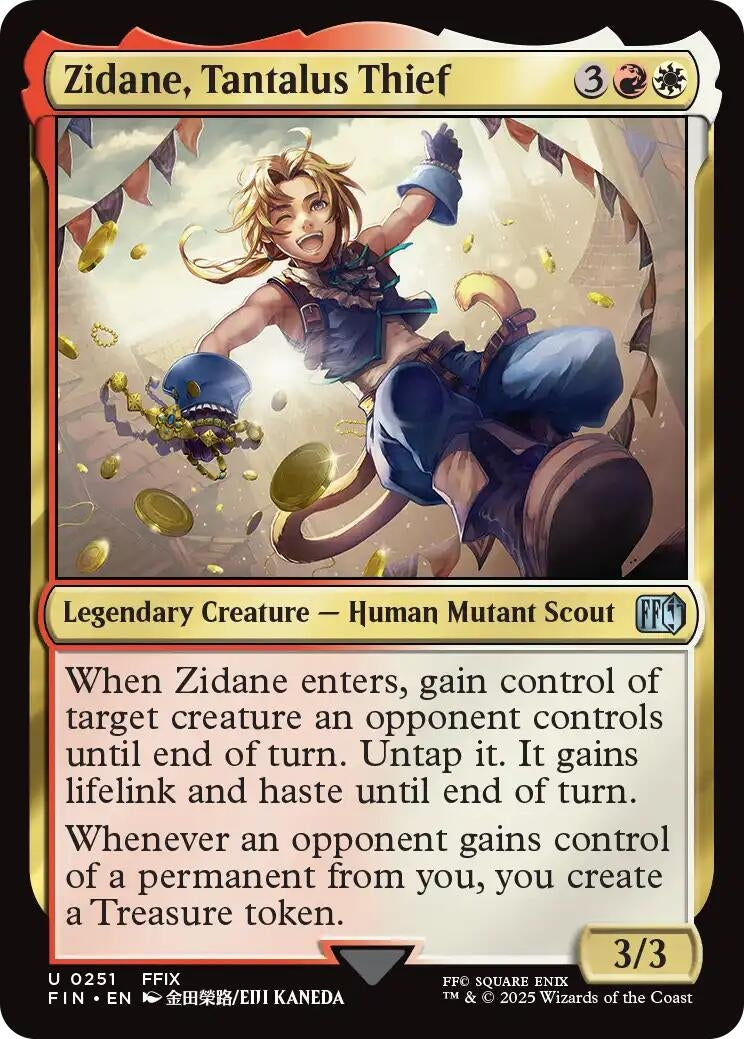 Image for Zidane, Tantalus Thief (251) (Foil) (FINAL FANTASY) - Magic: The Gathering