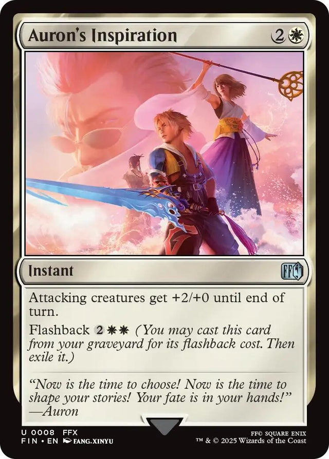 Image for Auron's Inspiration (8) (Foil) (FINAL FANTASY) - Magic: The Gathering