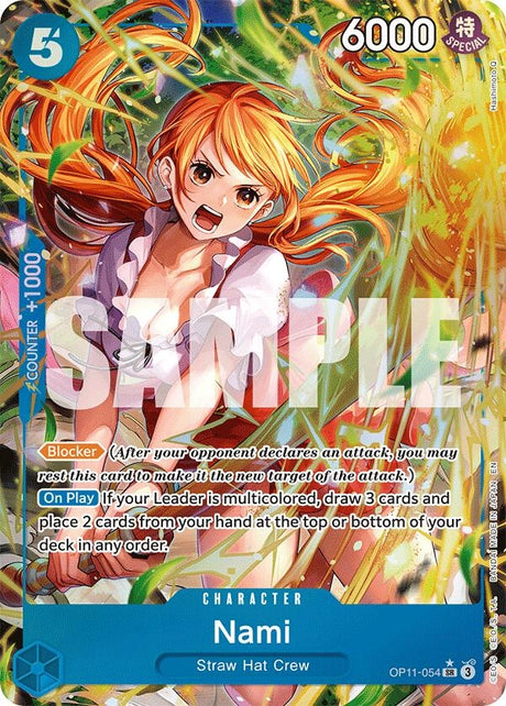 Image for Nami (054) (Alternate Art) (OP11-054) (A Fist of Divine Speed) - One Piece Card Game