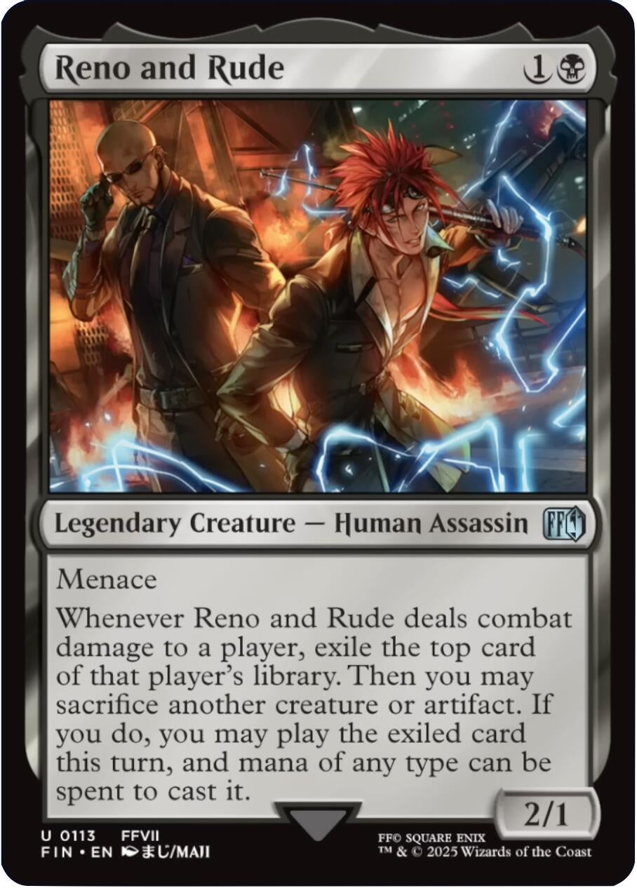 Reno and Rude (113) (Foil) (FINAL FANTASY)