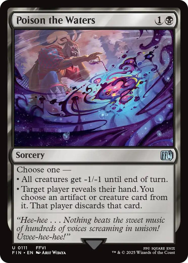 Image for Poison the Waters (111) (Foil) (FINAL FANTASY) - Magic: The Gathering