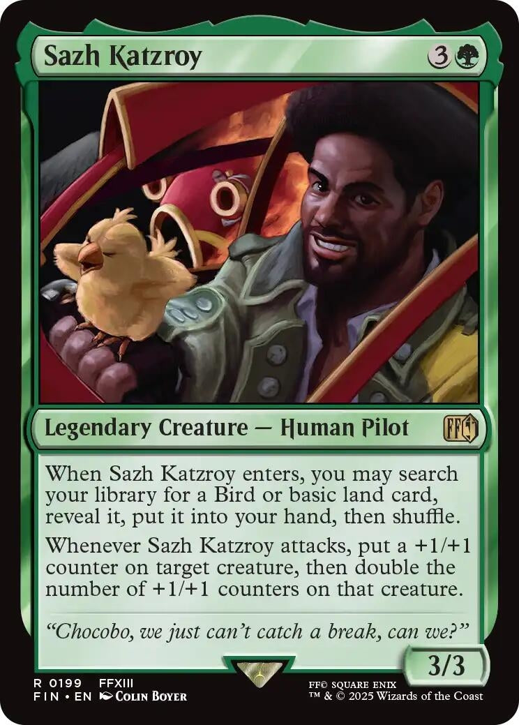 Sazh Katzroy (199) (Foil) (FINAL FANTASY)