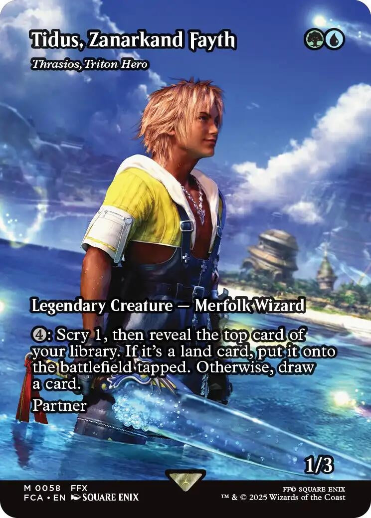 Tidus, Zanarkand Fayth - Thrasios, Triton Hero (Showcase) (58) (FINAL FANTASY: Through the Ages)