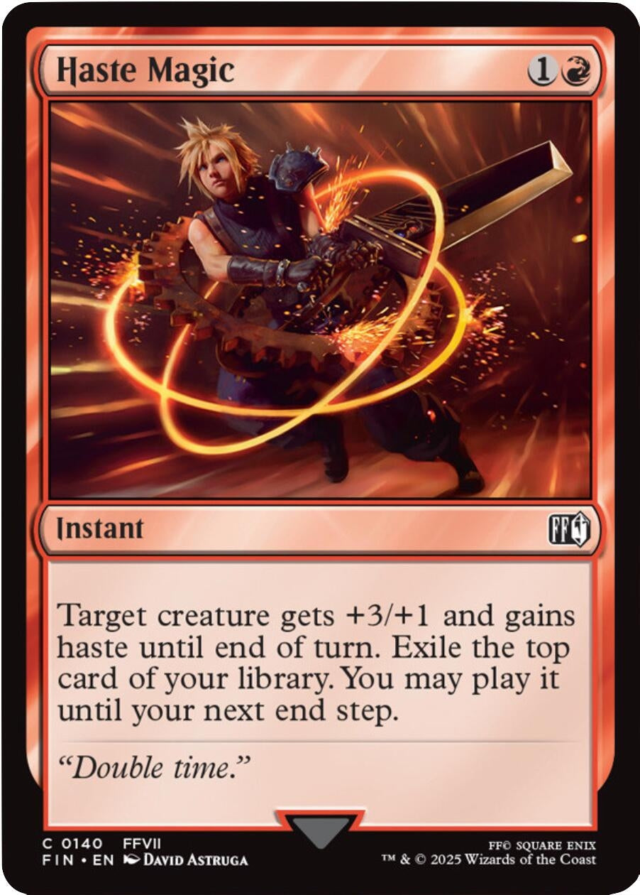 Image for Japanese Magic: The Gathering - Haste Magic (140) (Foil) (FINAL FANTASY) - Magic: The Gathering