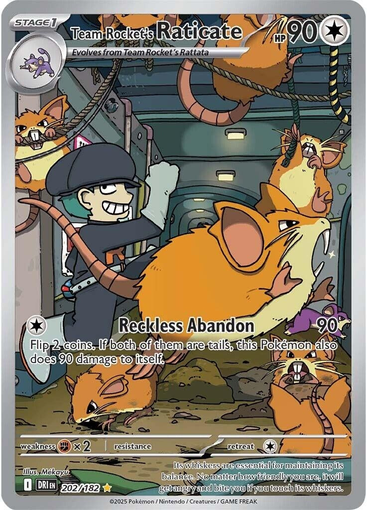 Team Rocket's Raticate (202/182) [SV10: Destined Rivals]