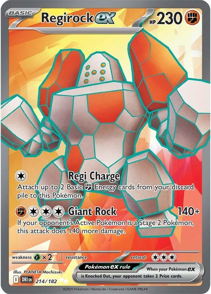 Regirock ex (214/182) [SV10: Destined Rivals]