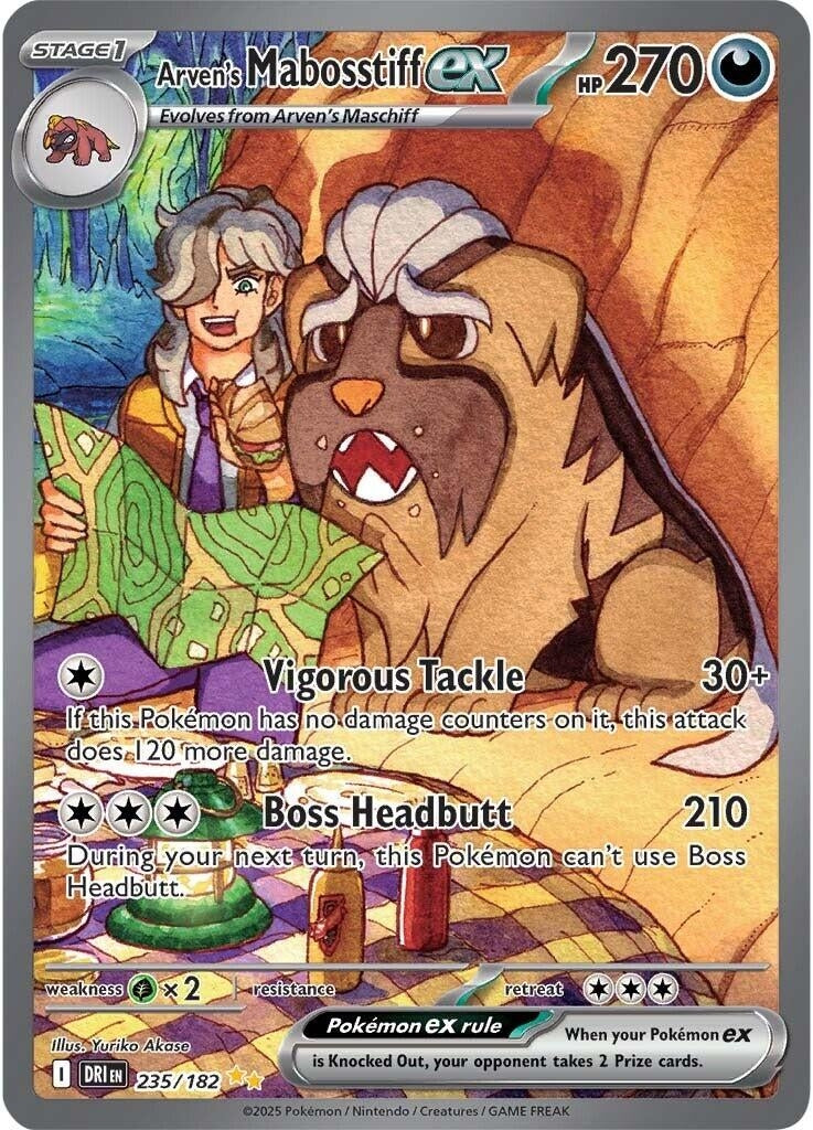 Arven's Mabosstiff ex (235/182) [SV10: Destined Rivals]