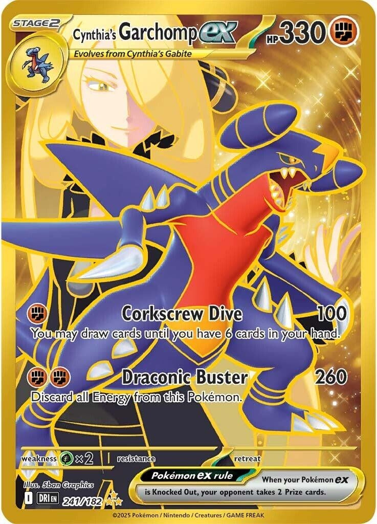 Cynthia's Garchomp ex (241/182) [SV10: Destined Rivals]