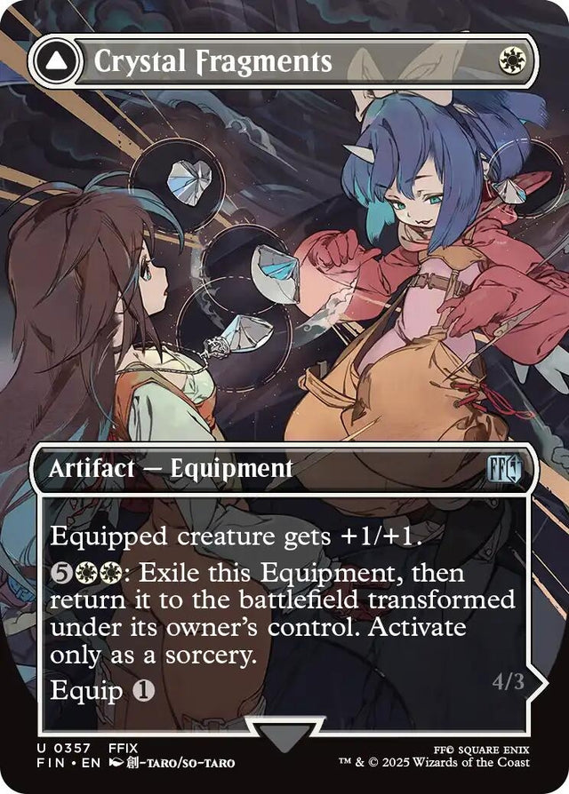 Image for Crystal Fragments (Borderless) (357) (Foil) (FINAL FANTASY) - Magic: The Gathering