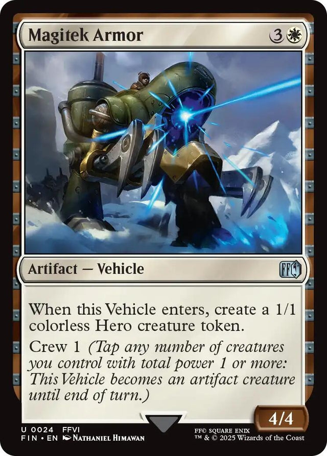 Image for Japanese Magic: The Gathering - Magitek Armor (24) (Foil) (FINAL FANTASY) - Magic: The Gathering