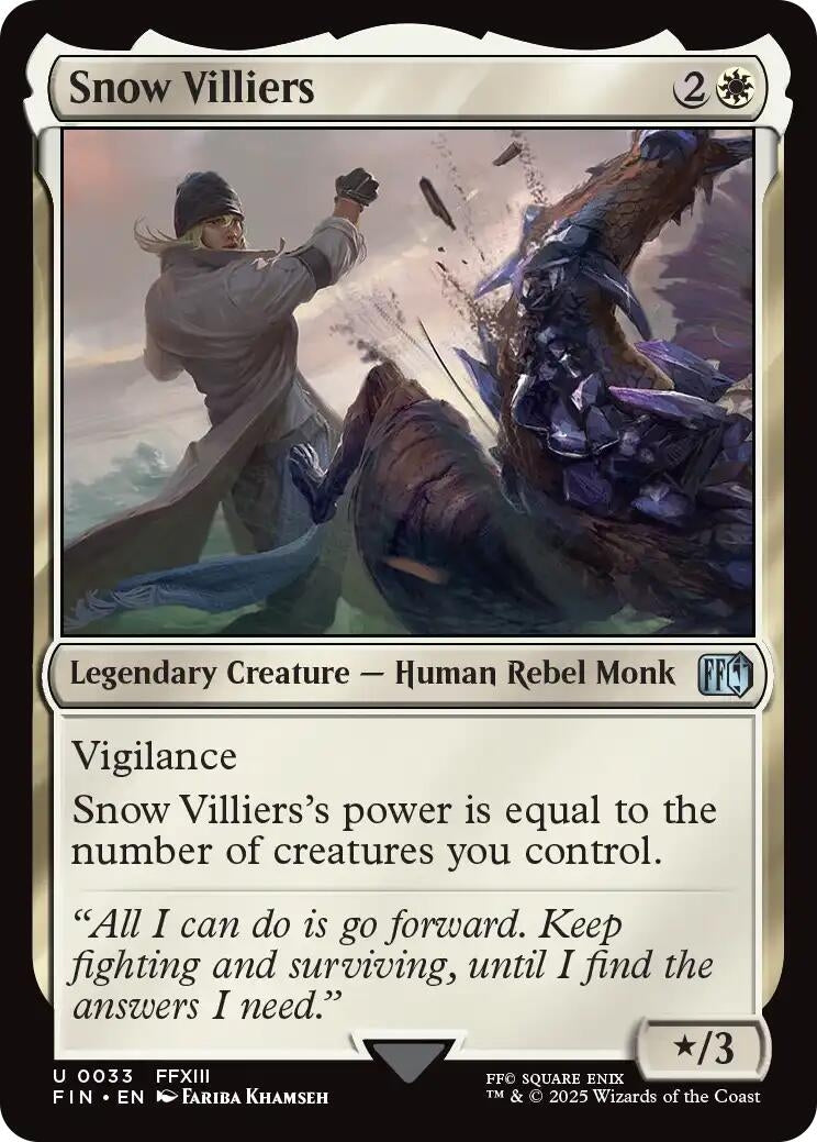 Image for Snow Villiers (33) (Foil) (FINAL FANTASY) - Magic: The Gathering
