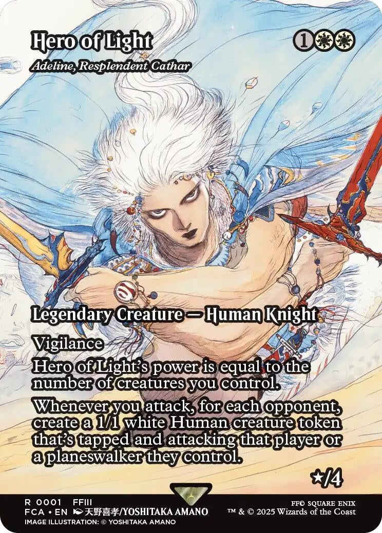Hero of Light - Adeline, Resplendent Cathar (Showcase) (1) (FINAL FANTASY: Through the Ages)