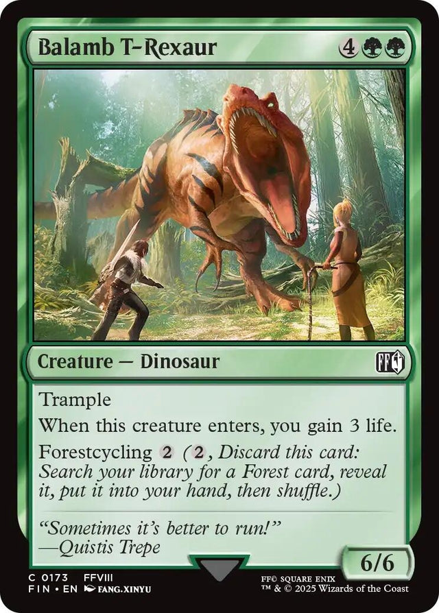 Image for Japanese Magic: The Gathering - Balamb T-Rexaur (173) (Foil) (FINAL FANTASY) - Magic: The Gathering