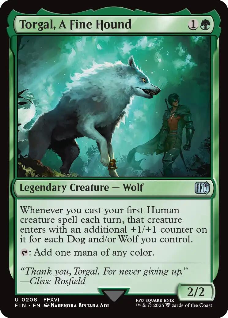 Image for Torgal, A Fine Hound (208) (Foil) (FINAL FANTASY) - Magic: The Gathering