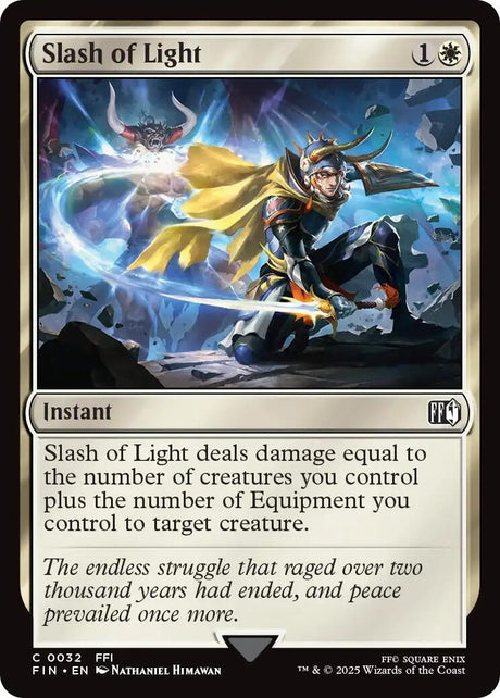 Image for Japanese Magic: The Gathering - Slash of Light (32) (FINAL FANTASY) - Magic: The Gathering