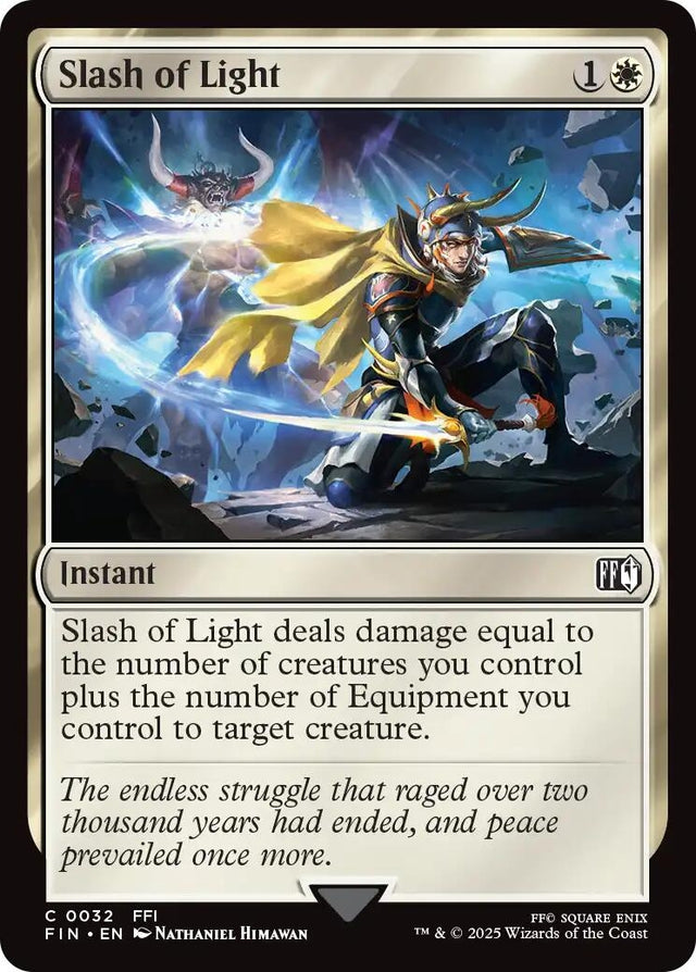 Image for Japanese Magic: The Gathering - Slash of Light (32) (FINAL FANTASY) - Magic: The Gathering
