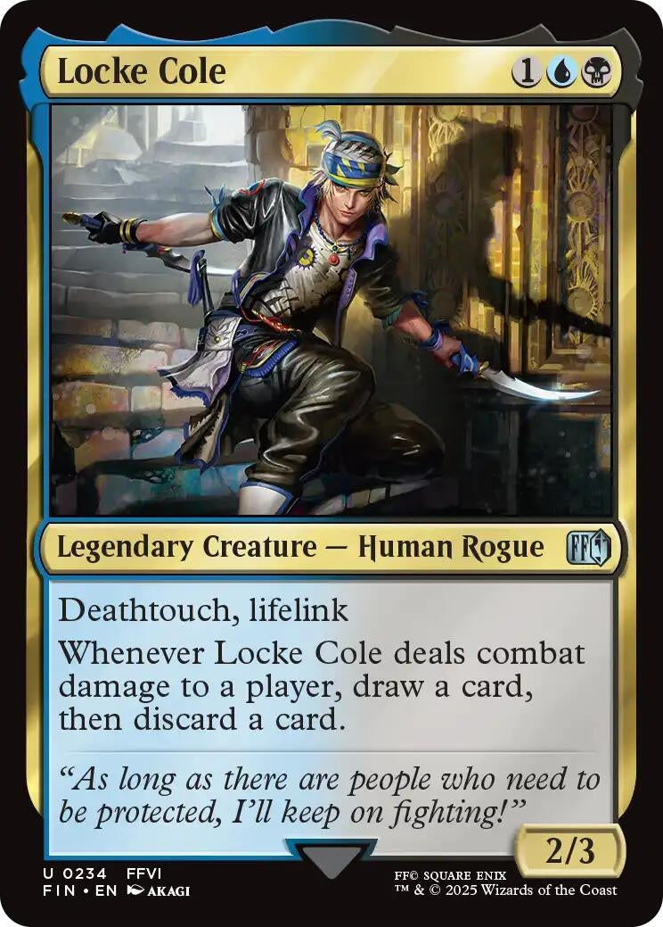 Image for Japanese Magic: The Gathering - Locke Cole (234) (Foil) (FINAL FANTASY) - Magic: The Gathering
