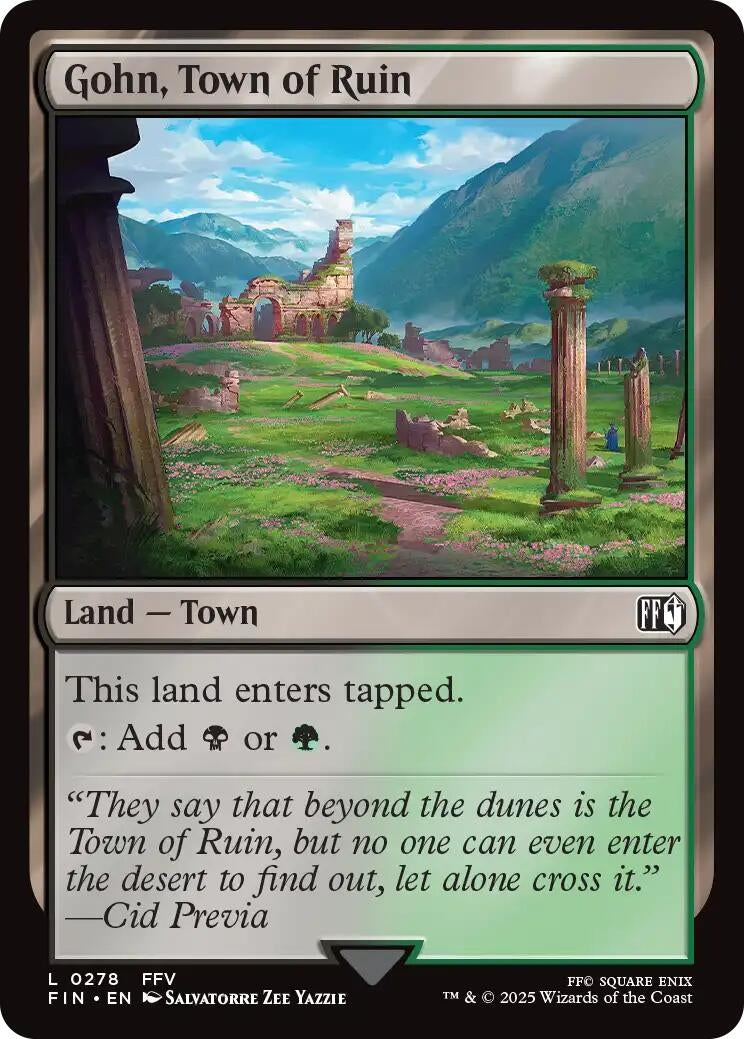 Image for Gohn, Town of Ruin (278) (Foil) (FINAL FANTASY) - Magic: The Gathering