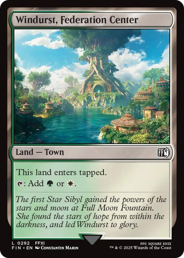 Image for Windurst, Federation Center (292) (Foil) (FINAL FANTASY) - Magic: The Gathering
