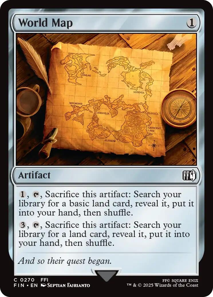 Image for World Map (270) (Foil) (FINAL FANTASY) - Magic: The Gathering