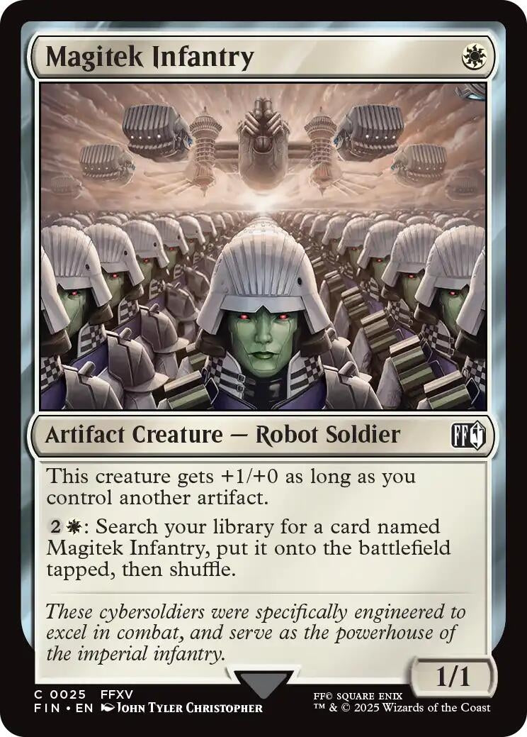 Image for Japanese Magic: The Gathering - Magitek Infantry (25) (FINAL FANTASY) - Magic: The Gathering