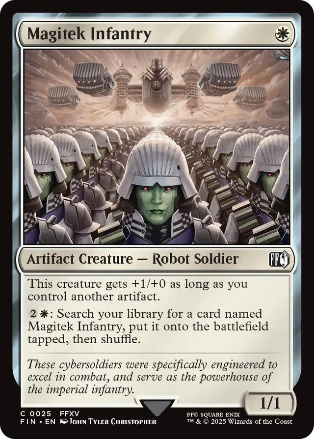 Image for Japanese Magic: The Gathering - Magitek Infantry (25) (FINAL FANTASY) - Magic: The Gathering