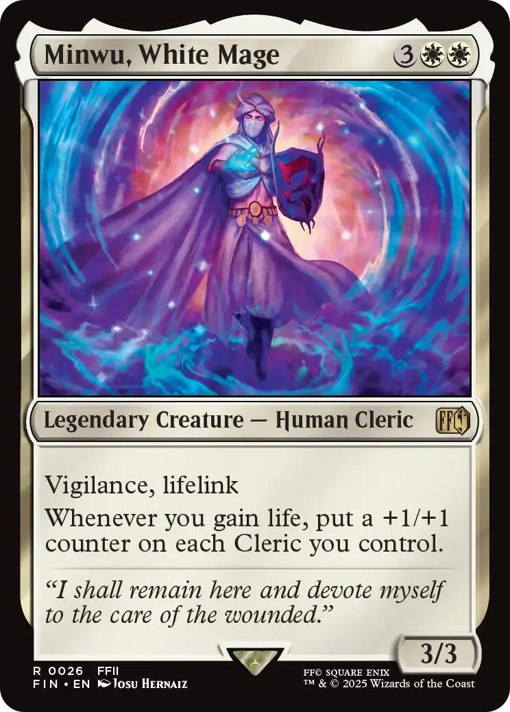 Minwu, White Mage (26) (Foil) (FINAL FANTASY)